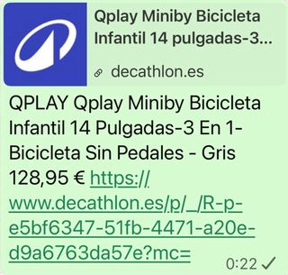 Bici de iniciación MINBY