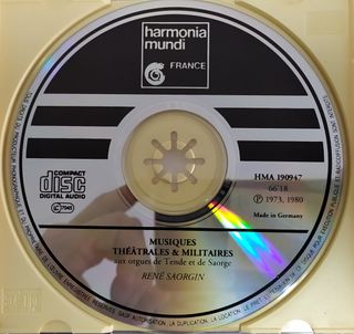 L'ORGUE DE TENDE - MUSIQUES THEATRALES/MILITAIRES