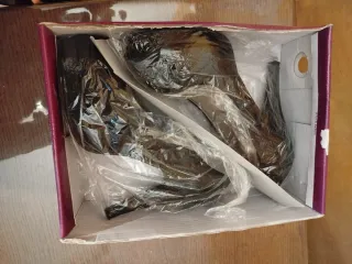 Zapatos Dania Tacón Talla 35 Negros