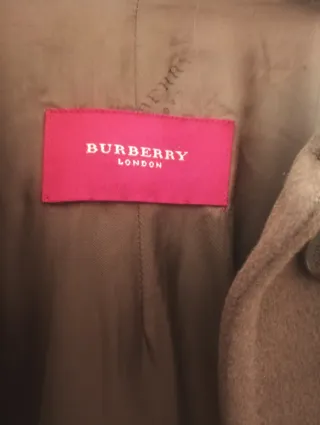 Abrigo Burberry Marrón Mujer