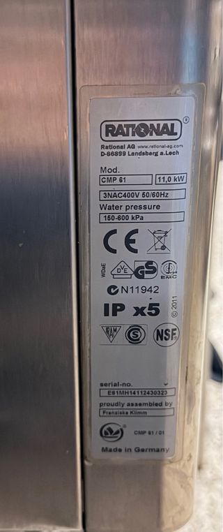 Horno Rational CombiMaster Plus (CMP) 61