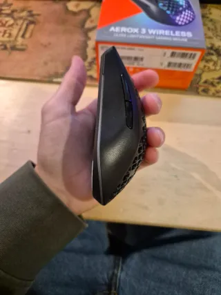 Steelseries Aerox 3 Wireless Mouse Nero