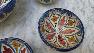 Juego 6 Cuencos Cerámica Decorados