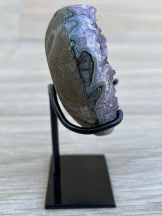 Corazón Amatista Geoda con estalactita