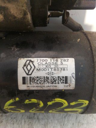 MOTOR ARRANQUE RENAULT MEGANE I FASE 2 GANDTOUR (KA..) 77784