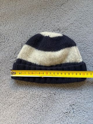Gorro Tommy Hilfiger rayas azul y gris