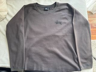 Jersey Stussy Thermal Marrón