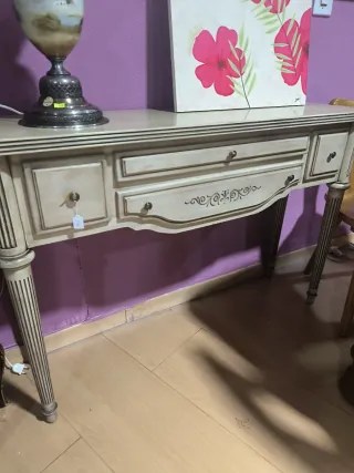 Consola recibidor madera vintage