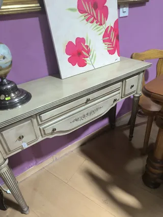 Consola recibidor madera vintage