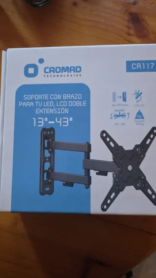 Soporte TV Cromad 13-43 Doble Extensión