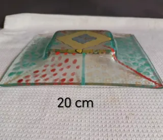 Centro Fusing Hecho a Mano + 3 Cristales