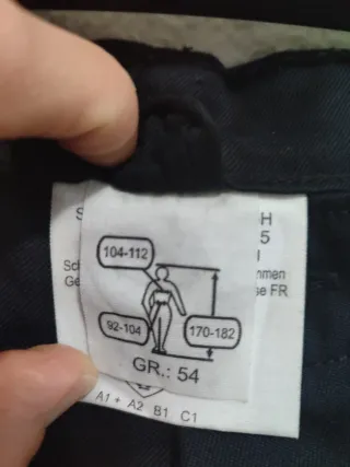 Pantalón Bomberos Negro Watex