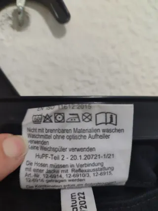 Pantalón Bomberos Negro Watex