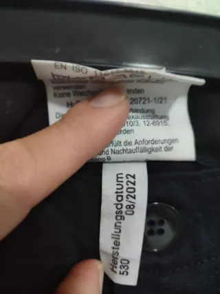 Pantalón Bomberos Negro Watex