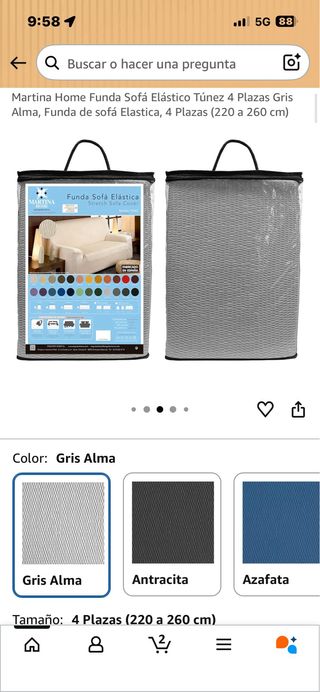 Funda Sofá Elástico Martina Home. Rwf. 193