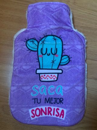 Bota de agua caliente cactus morada