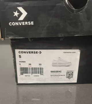 Converse Plataforma Talla 35