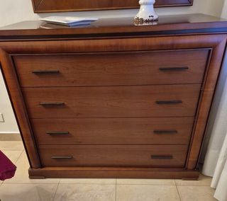 Cómoda y espejo madera