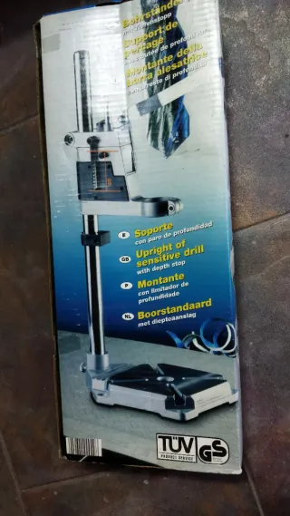 Soporte de pie para taladro con tope profundidad