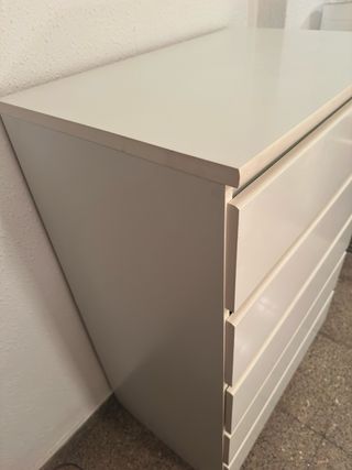 Cómoda IKEA MALM blanca 5 cajones