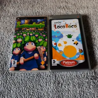 Pack 2 Juegos PSP: LocoRoco y Lemmings completos
