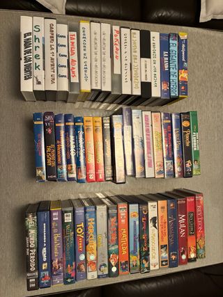 Lote 50 Películas VHS Disney y Más