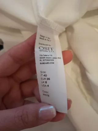 Vestito bianco Subdued con balze