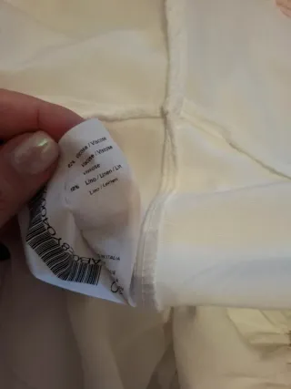 Vestito bianco Subdued con balze