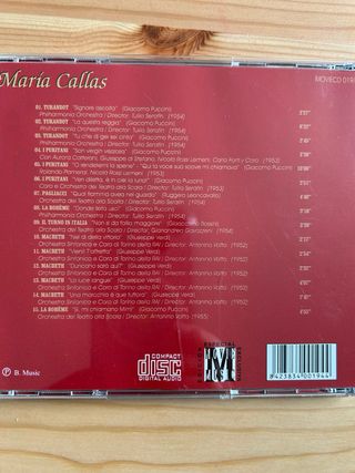 Lote de 5 CDs de María Callas.
