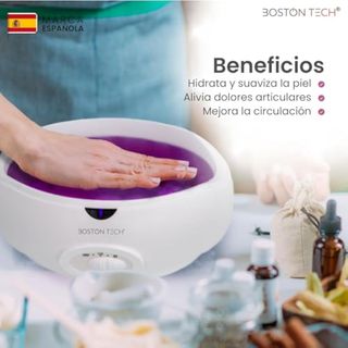 Boston Tech® Baño de Parafina para Manos Maquina -NUEVO, CAJA ABIERTA, parafina que Alivia el Dolor Muscular y Artrosis Capacidad 3L Hidrata y Revitaliza tu Piel Incluye accesorios Premium para us...