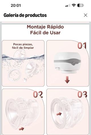 Sacaleches Eléctrico Nuevo, manos libres