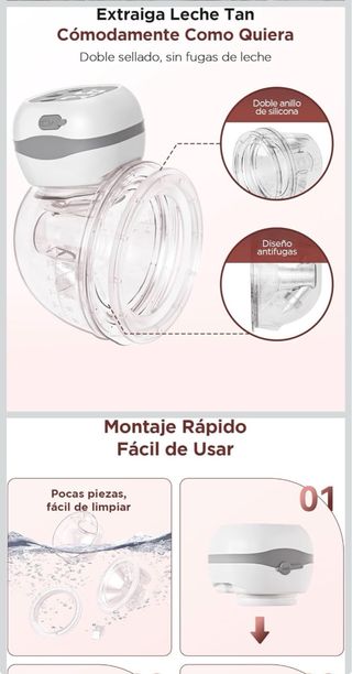 Sacaleches Eléctrico Nuevo, manos libres