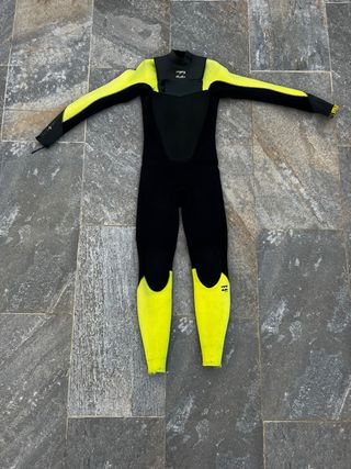 Traje de neopreno Billabong amarillo y negro