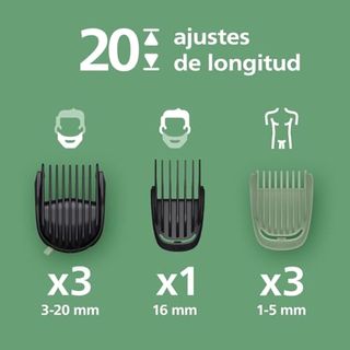 Philips Recortadora todo en uno de 12 en 1 Serie 5000 - REACONDICIONADO marcas minimas- Afeitadora y cortapelos hombre para rostro, cabeza y cuerpo, cuchillas de acero autoafilables, 20 longitudes...