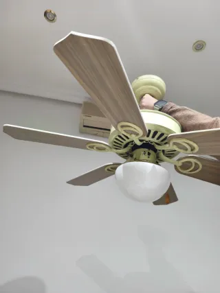 Ventilador de techo madera