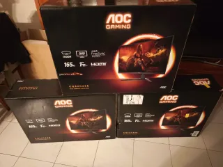 3 Monitores AOC CQ32G2SE 32 165Hz QHD Simracing