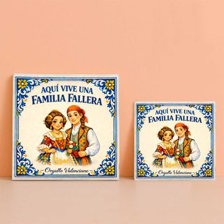 Azulejo Familia Fallera Orgullo Valenciano