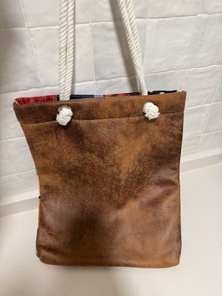 Tote bag de tela con estampado de gato