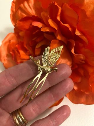 Conjunto Flamenca Naranja y Dorado