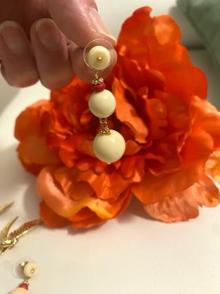 Conjunto Flamenca Naranja y Dorado