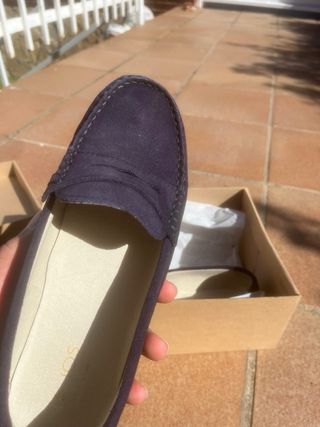 Mocasines niño azul marino talla 35