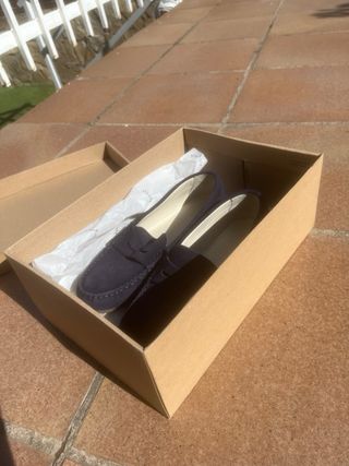 Mocasines niño azul marino talla 35