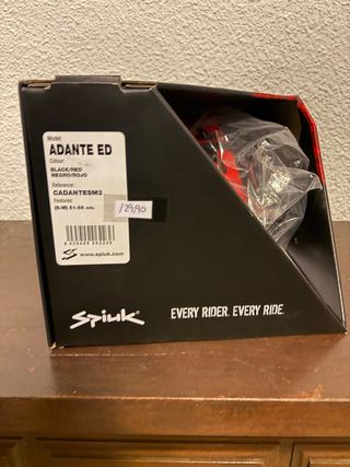 Casco Spiuk Adante ED Negro/Rojo