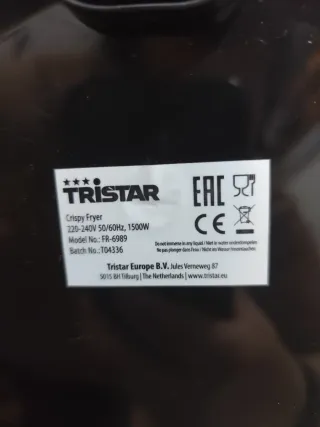 Freidora de aire negra Tristar