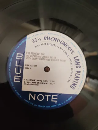 Jimmy Smith I'm Movin' On Jazz LP