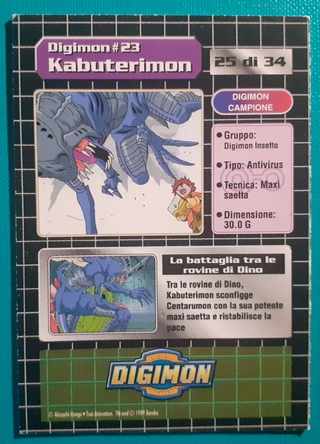 Set Carte manga serie cartoon anime Digimon cards