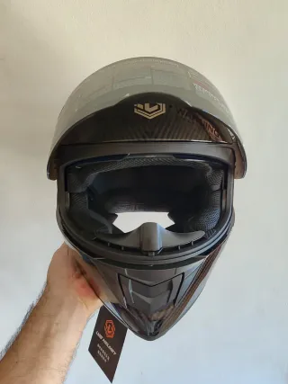 Casco integral M pintura carbono