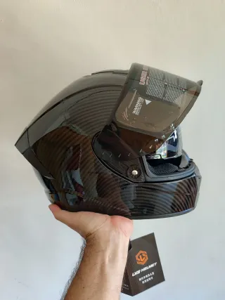Casco integral M pintura carbono