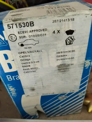 Pastillas de freno Bendix 571530B