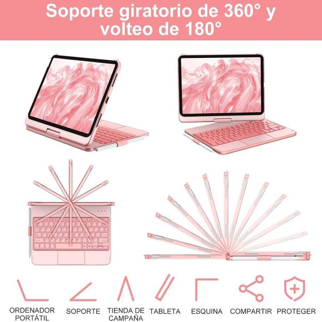 AMZCaSE FUNDA TECLADO IPAD A16 11Gen  + Metapen A8